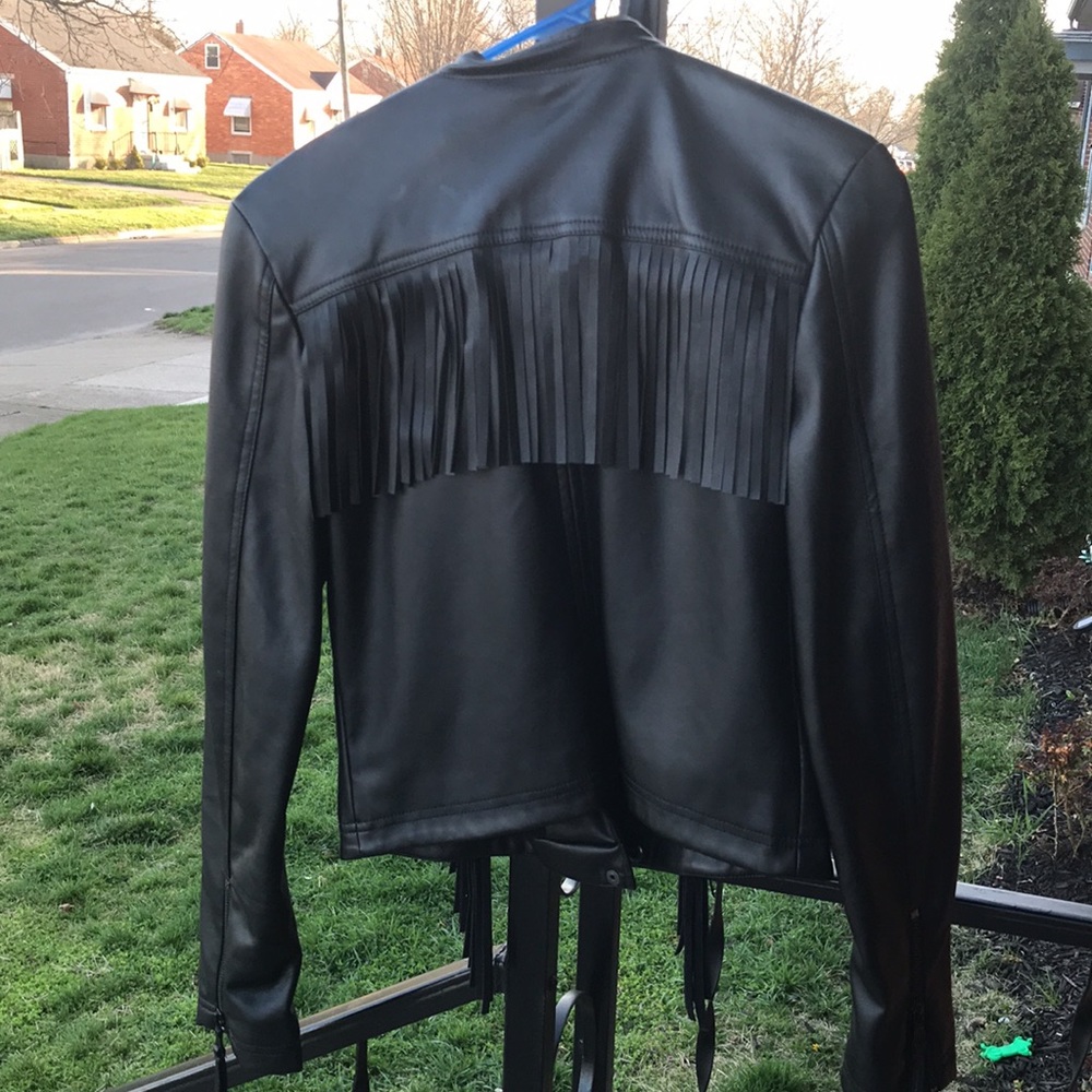 SOLD Final price!! 🖤Beautiful Express leather jacket - Picture 2 of 3